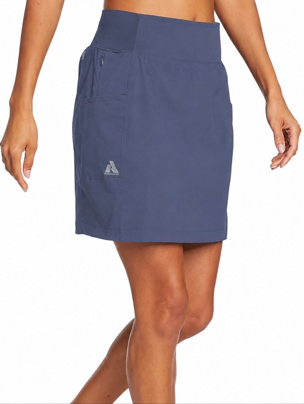 EDDIE BAUER Blue Guide Skort High Rise Slate Big Pockets First Ascent 14 New